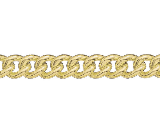 9.4mm 18ct Yellow Gold Curb Chain